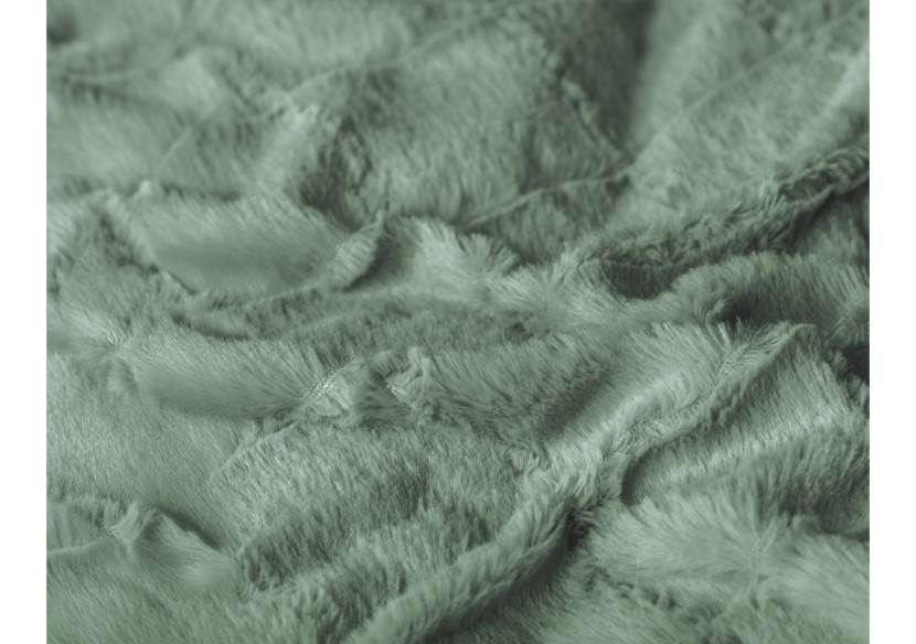 Housse de Couette en Fausse Fourrure Vert Foncé - 200x200/220cm - 17022294 - Royal Textile