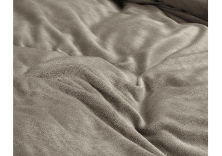 Housse de couette Velvet Uni - Taupe/Gris 240x200/220cm - 17021270 - Mondex 2