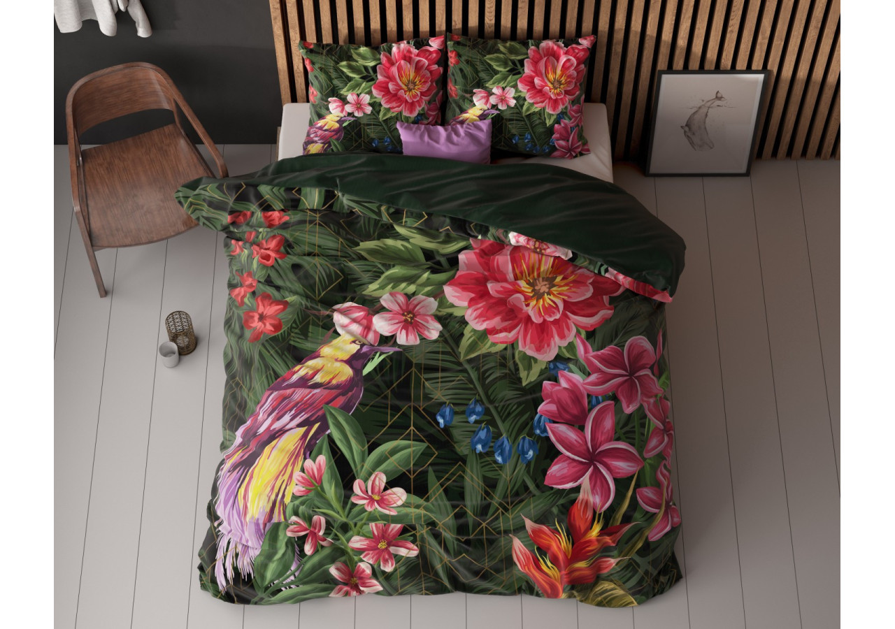 Housse de Couette Milou 2 Groen - 100% Microfibres 200 x 200/220 cm - 17021686 - Royal Textile