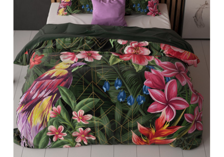 Housse de Couette Milou 2 Vert - Microfibres Douces 140 x 200/220 cm - 17021685 - Royal Textile