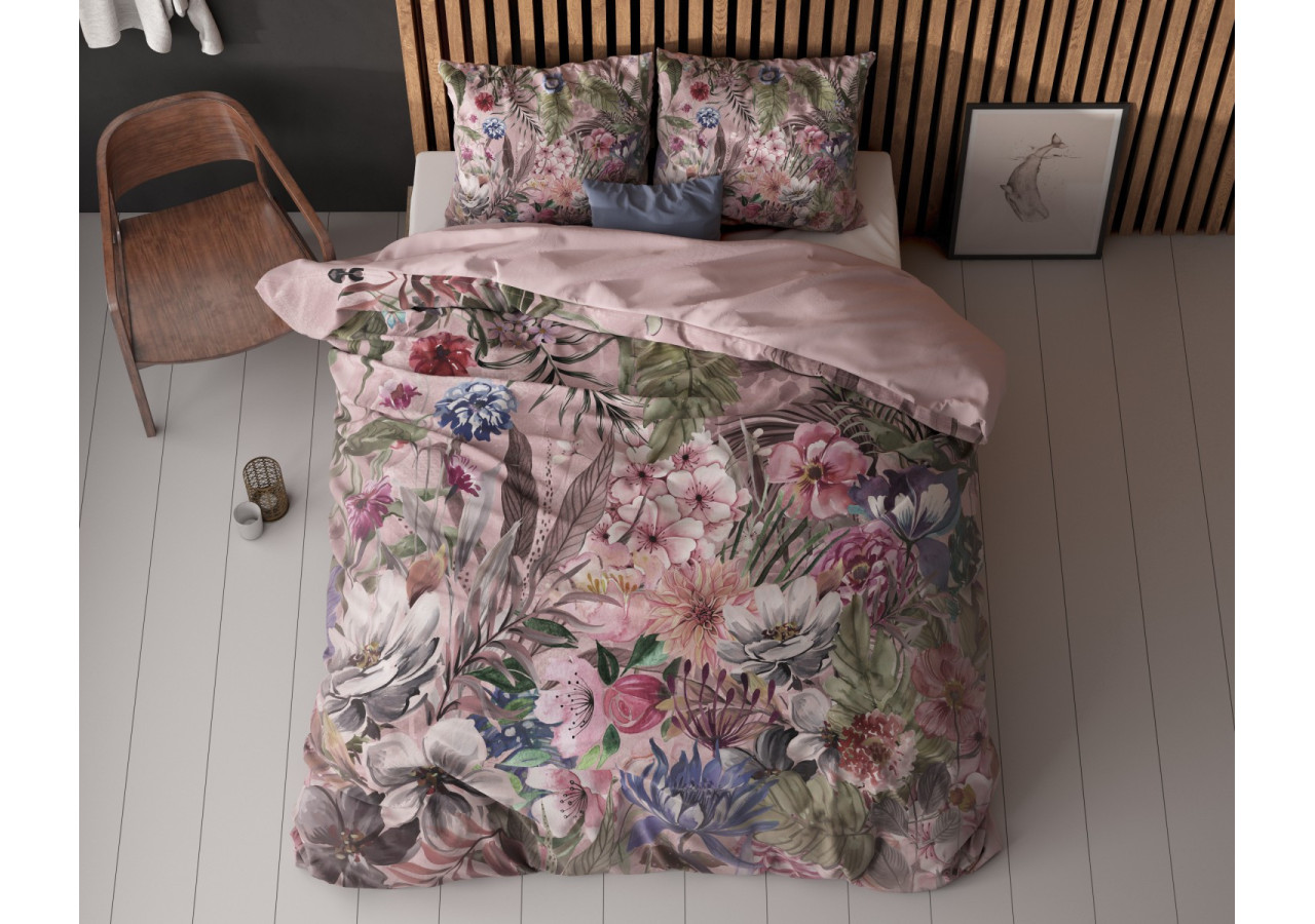Housse de Couette Tess Roze - 100% Microfibres 240 x 200/220 cm - 17021684 - Royal Textile
