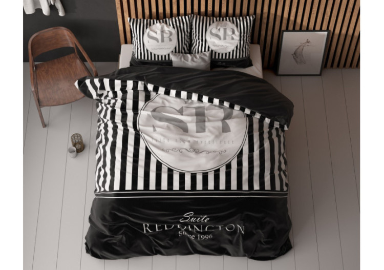 Housse de couette Reddington Zwart - Microfibre douce 200 x 200/220 cm - 17021674 - Royal Textile 2