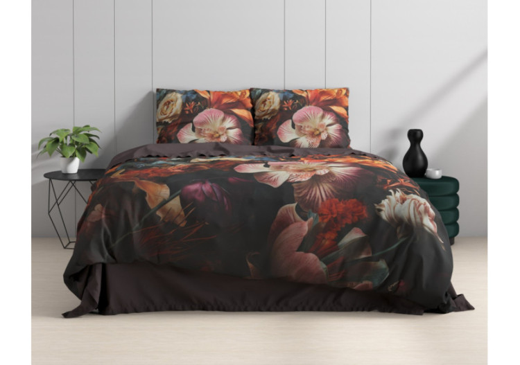 Housse de Couette Flower Artistic Multi - Luxe en Satin de Coton 140 x 200/220 cm - 17021934 - Royal Textile