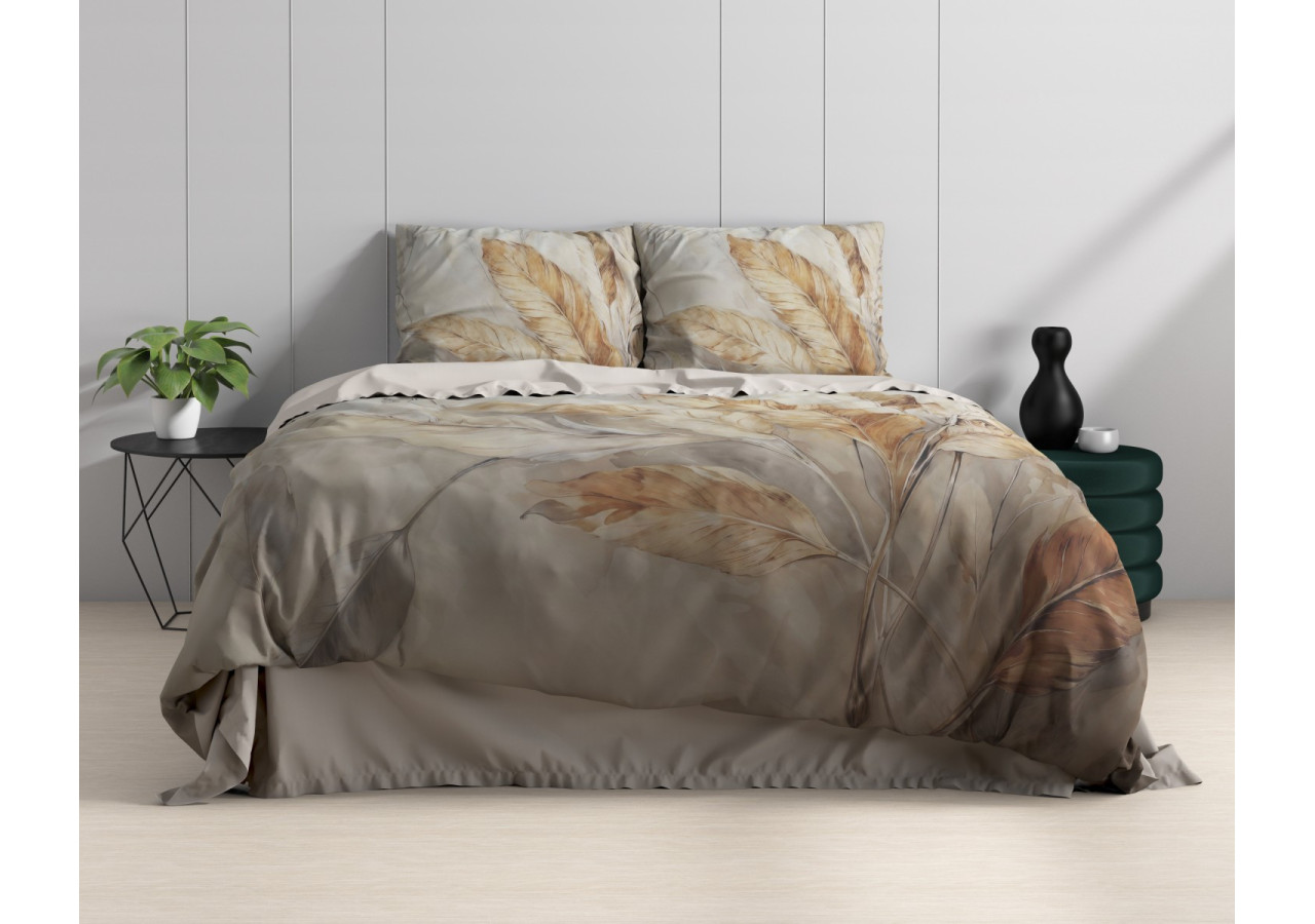 Housse de couette Whole Nature - 140 x 200/220 cm, satin de coton luxueux - 17021931 - Royal Textile