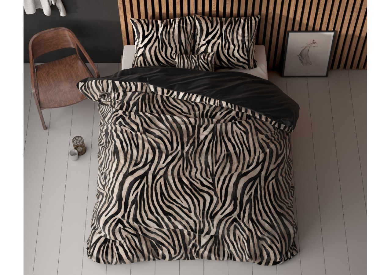 Housse de couette Zebra icon Noir - 240 x 200/220 - 17021308 - Royal Textile