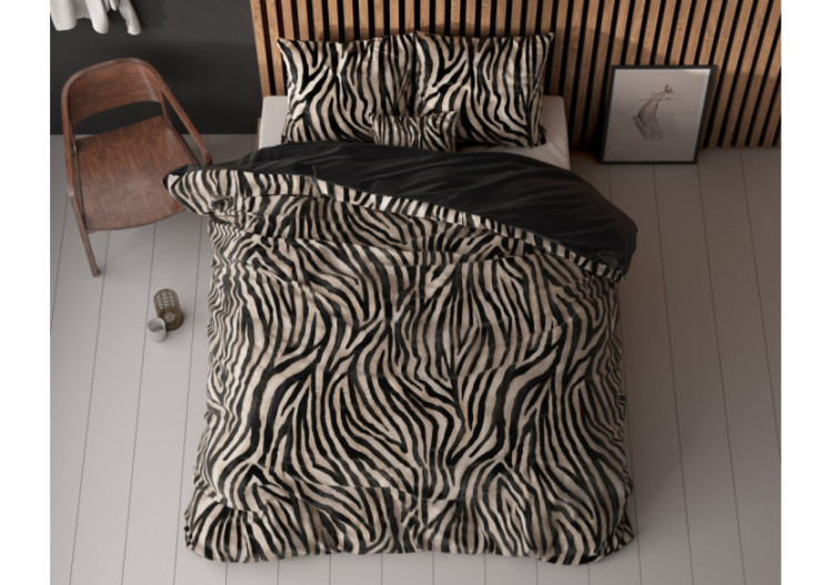 Housse de couette Zebra icon Noir - 200 x 200/220 - 17021307 - Royal Textile