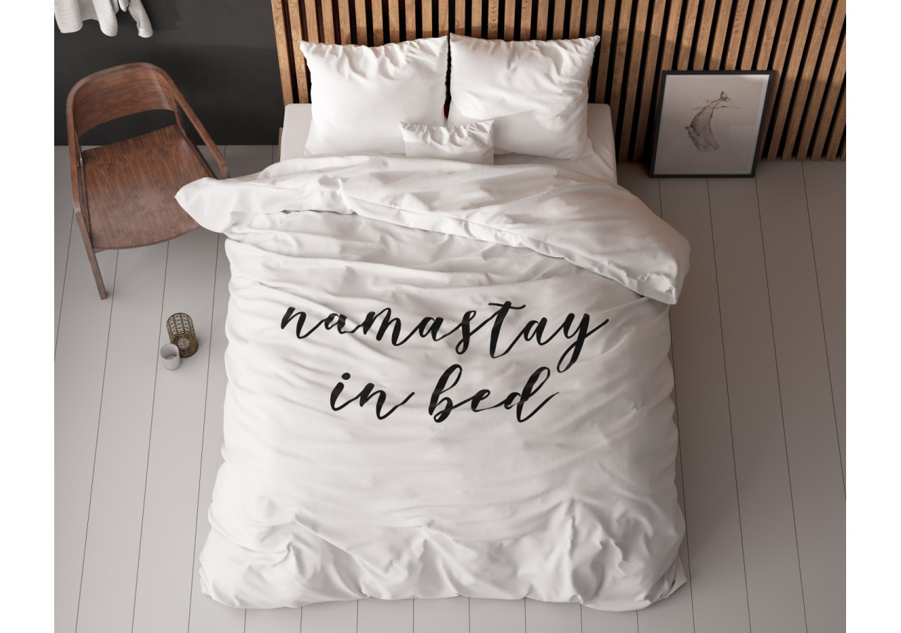 Housse de couette Namastay Wit - 240 x 200/220 cm en microfibre douce - 17021293 - Mondex