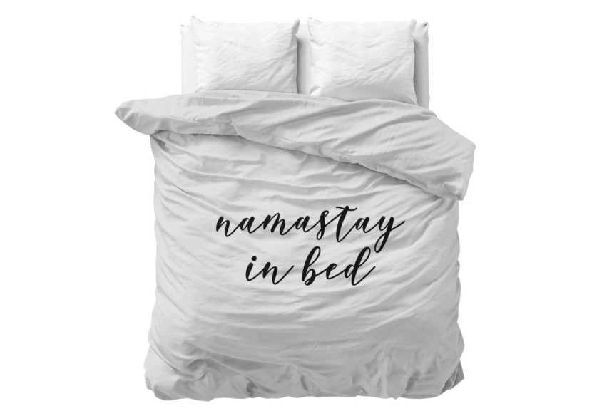 Housse de couette Namastay Wit - 240 x 200/220 cm en microfibre douce - 17021293 - Mondex