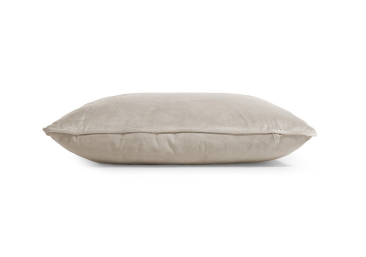 Coussin Velvet Taupe - 50 x 50 cm en velours doux - 17021878 - Royal Textile