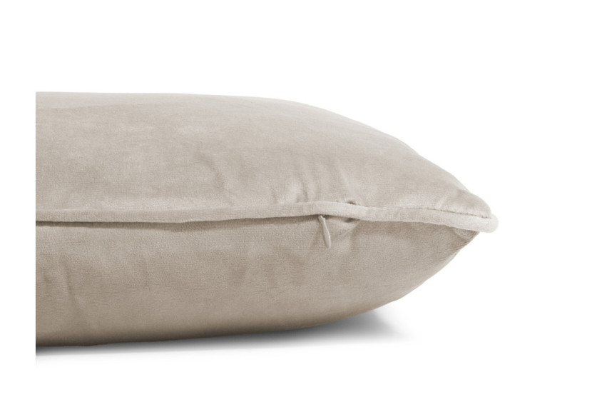 Coussin Velvet Taupe - 50 x 50 cm en velours doux - 17021878 - Royal Textile