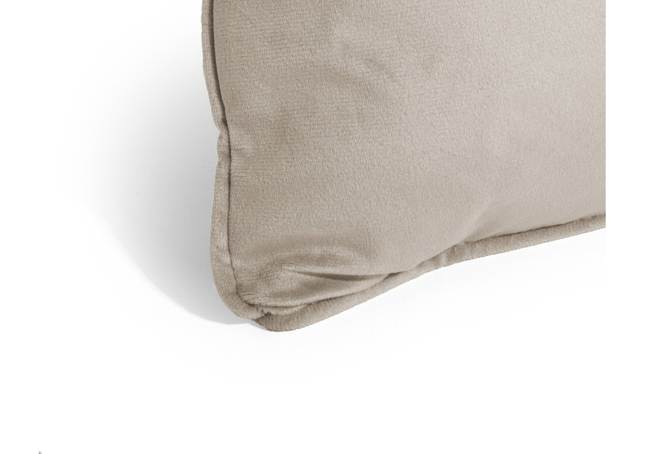 Coussin Velvet Taupe - 50 x 50 cm en velours doux - 17021878 - Royal Textile