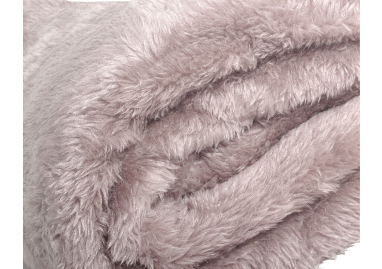 Plaid Teddy - Poeder Rose 150 x 200 cm - 17021872 - Royal Textile