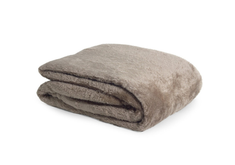 Plaid Teddy - Diep Taupe 150 x 200 cm - 17021871 - Royal Textile