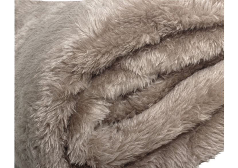 Plaid Teddy - Diep Taupe 150 x 200 cm - 17021871 - Royal Textile