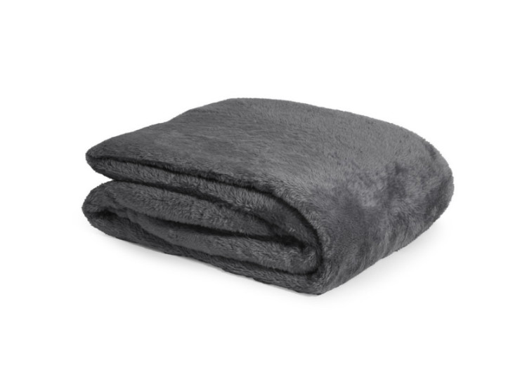 Plaid Teddy - Antracite 150 x 200 cm - 17021869 - Royal Textile