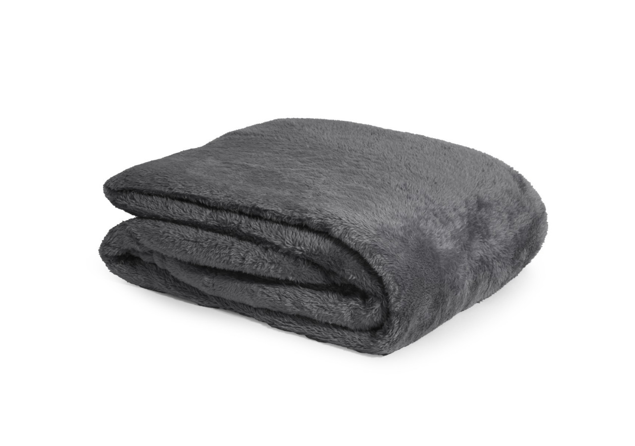 Plaid Teddy - Antracite 150 x 200 cm - 17021869 - Royal Textile