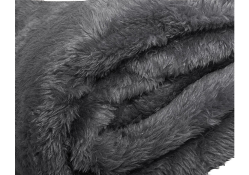 Plaid Teddy - Antracite 150 x 200 cm - 17021869 - Royal Textile