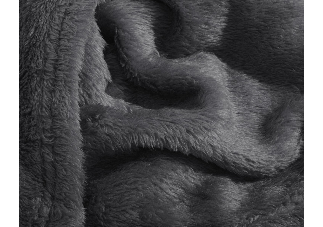 Plaid Teddy - Antracite 150 x 200 cm - 17021869 - Royal Textile