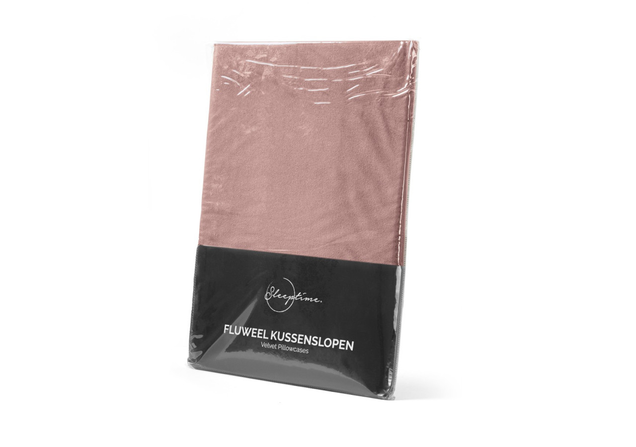 Housse de coussin en velours - Lot de 2 Oud Rose 60 x 70 - 17021280 - Royal Textile