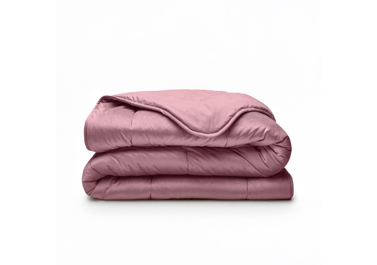 Couette Lazy Velvet Oud Rose - 200 x 200 cm - 17021325 - Royal Textile