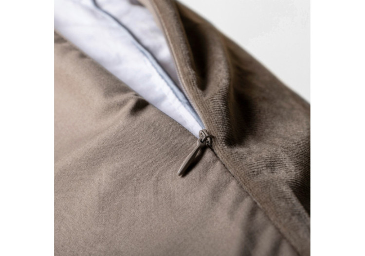 Couette Lazy Velvet Taupe/Gris - 140 x 200 cm - 17020332 - Royal Textile