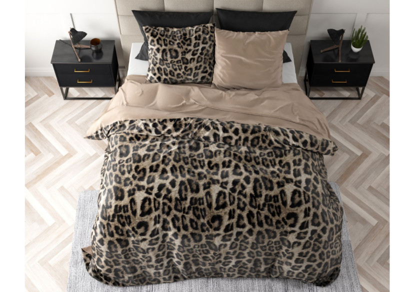 Housse de Couette EMSA Velvet Tiger Brun - 240 x 200/220 cm - 17021259 - Royal Textile
