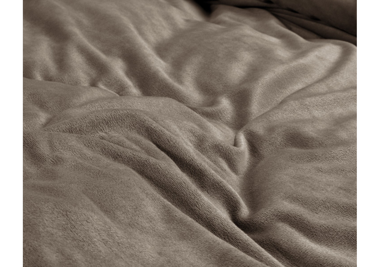 Housse de Couette EMSA Velvet Uni Taupe - 240 x 200/220 cm - 17021260 - Royal Textile