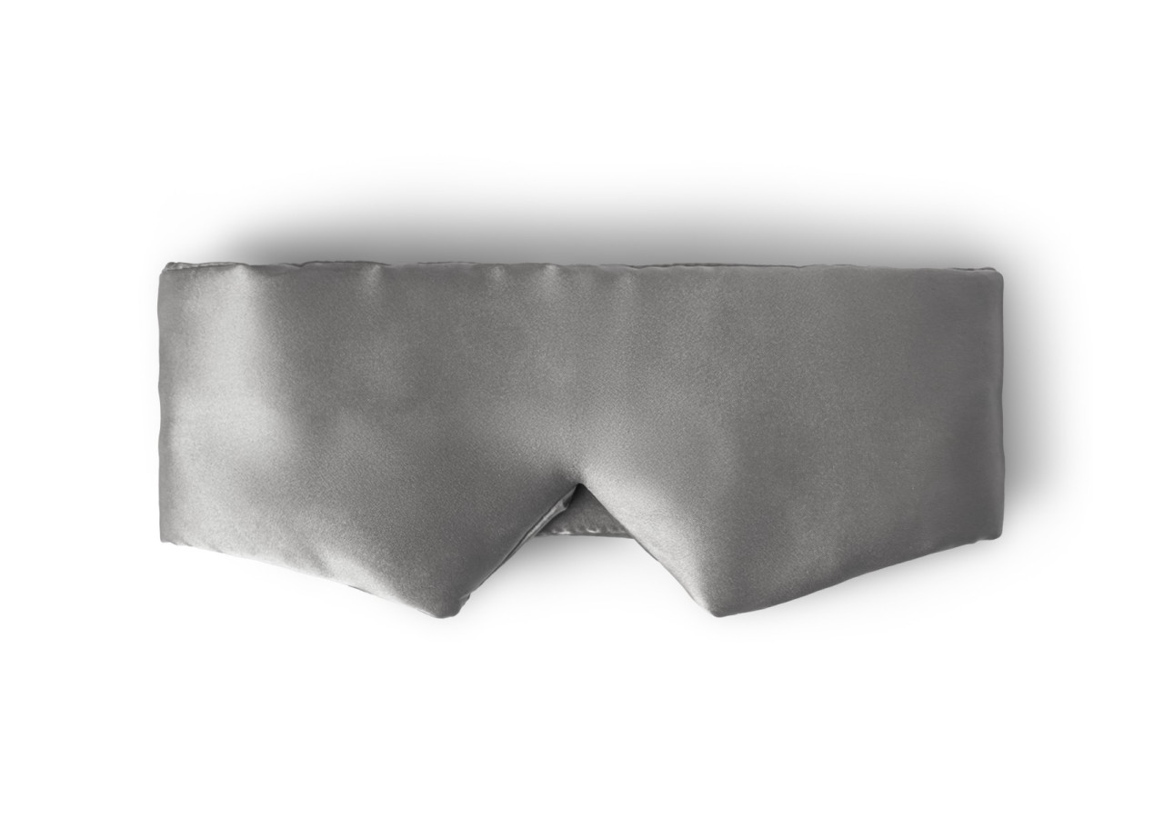 Masque de Sommeil Deepsleep - Soie Anthracite 68x12cm - 17021983 - Royal Textile