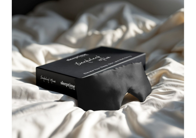 Masque de Sommeil Deepsleep - Soie Noire 68x12cm - 17021982 - Royal Textile Masque de Sommeil Deepsleep - Soie Noire 68x12cm - 17021982 - Royal Textile