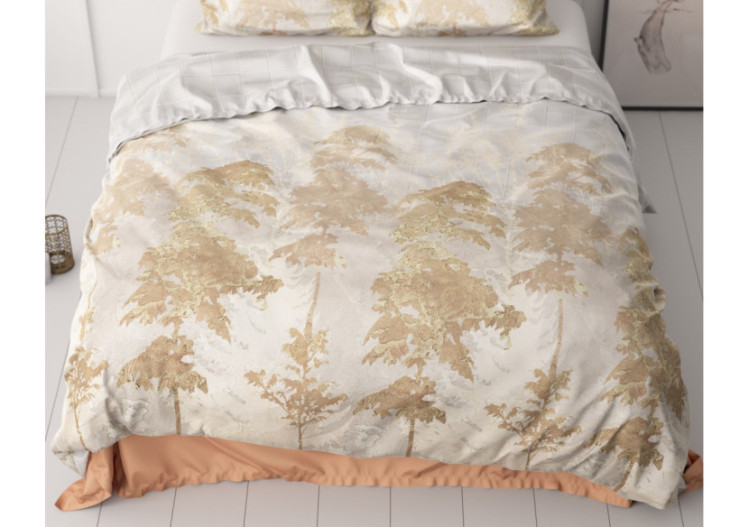 Housse de couette Riffo Goud - 200 x 220 cm en satin de coton - 17019227 - Royal Textile