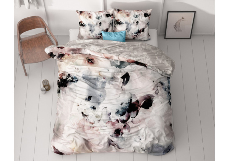 Couvre-lit Flor Grijs - Satin de coton 140 x 200/220 cm - 17019223 - Royal Textile 2