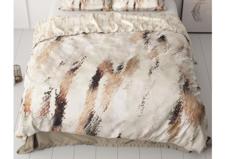 Housse de Couette Malvina Nude - Dimensions 140 x 200/220 cm - 17019217 - Royal Textile