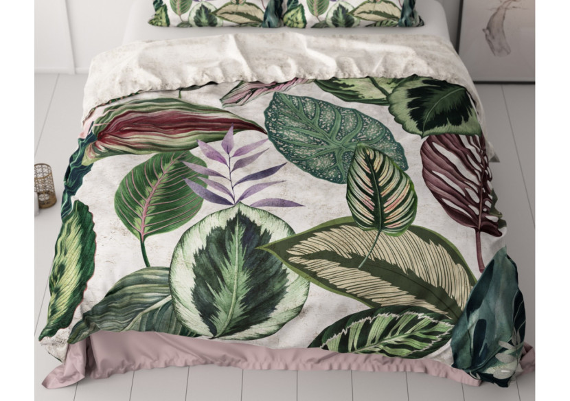 Housse de Couette Valentina Wit - 240 x 200/220 en Satin de Coton - 17019204 - Royal Textile