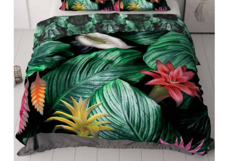 Couvre-lit Cintia Groen - Satin de coton 200 x 200/220 cm - 17019200 - Royal Textile