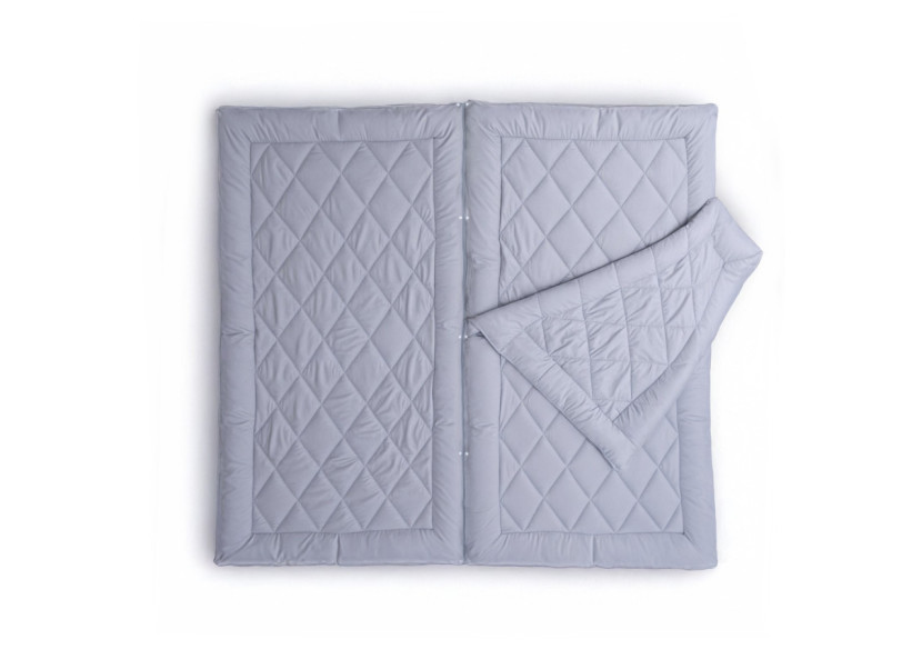 Couette Partenaire Grise - 200 x 220 cm avec housse intégrée - 17020274 - Sleeptime