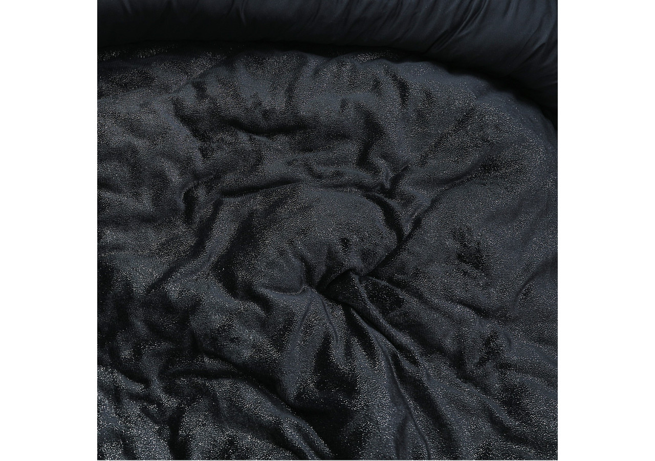 Housse de Couette Glamour Flanel - Noir 140 x 200/220 cm en Polyester - 17019079 - Sleeptime