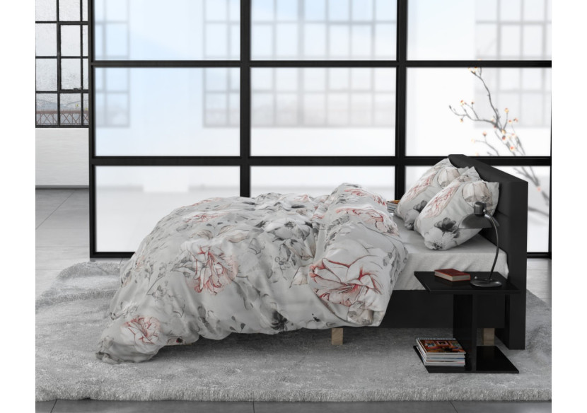 Housse de Couette Soraya Grise - 200 x 220 cm Chic - 15023778 - Dreamhouse