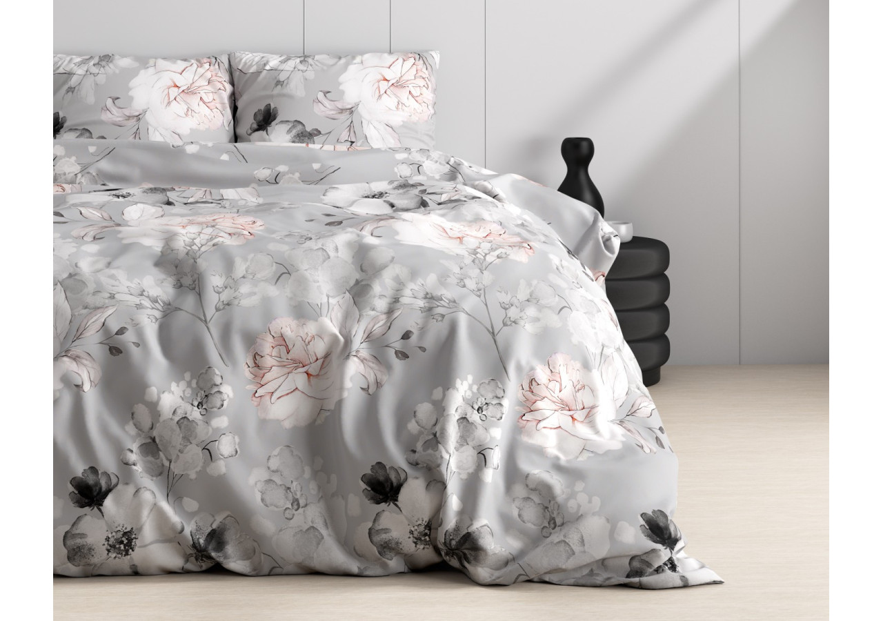 Housse de Couette Soraya Grise - 240 x 220 cm Luxueuse - 15023779 - Dreamhouse