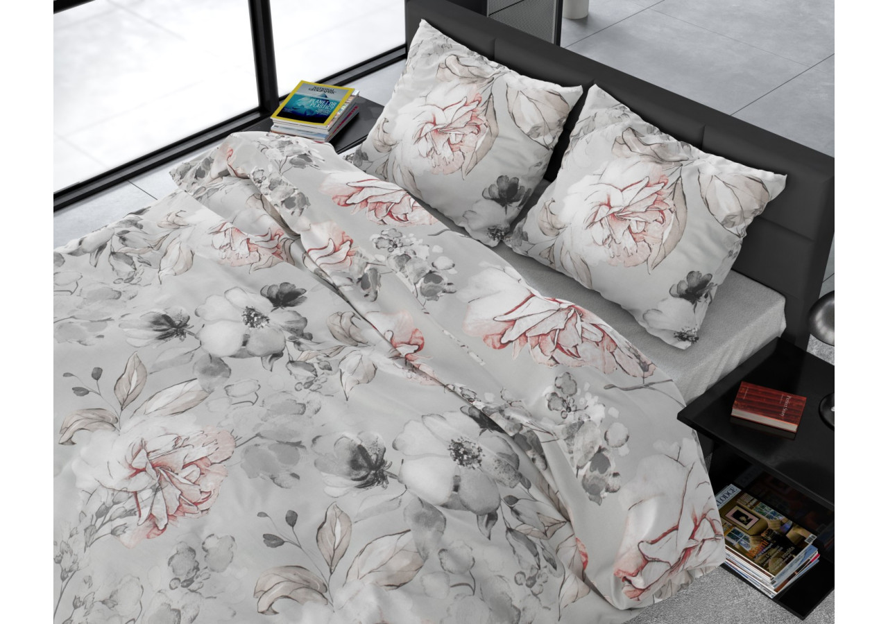 Housse de Couette Soraya Grise - 240 x 220 cm Luxueuse - 15023779 - Dreamhouse