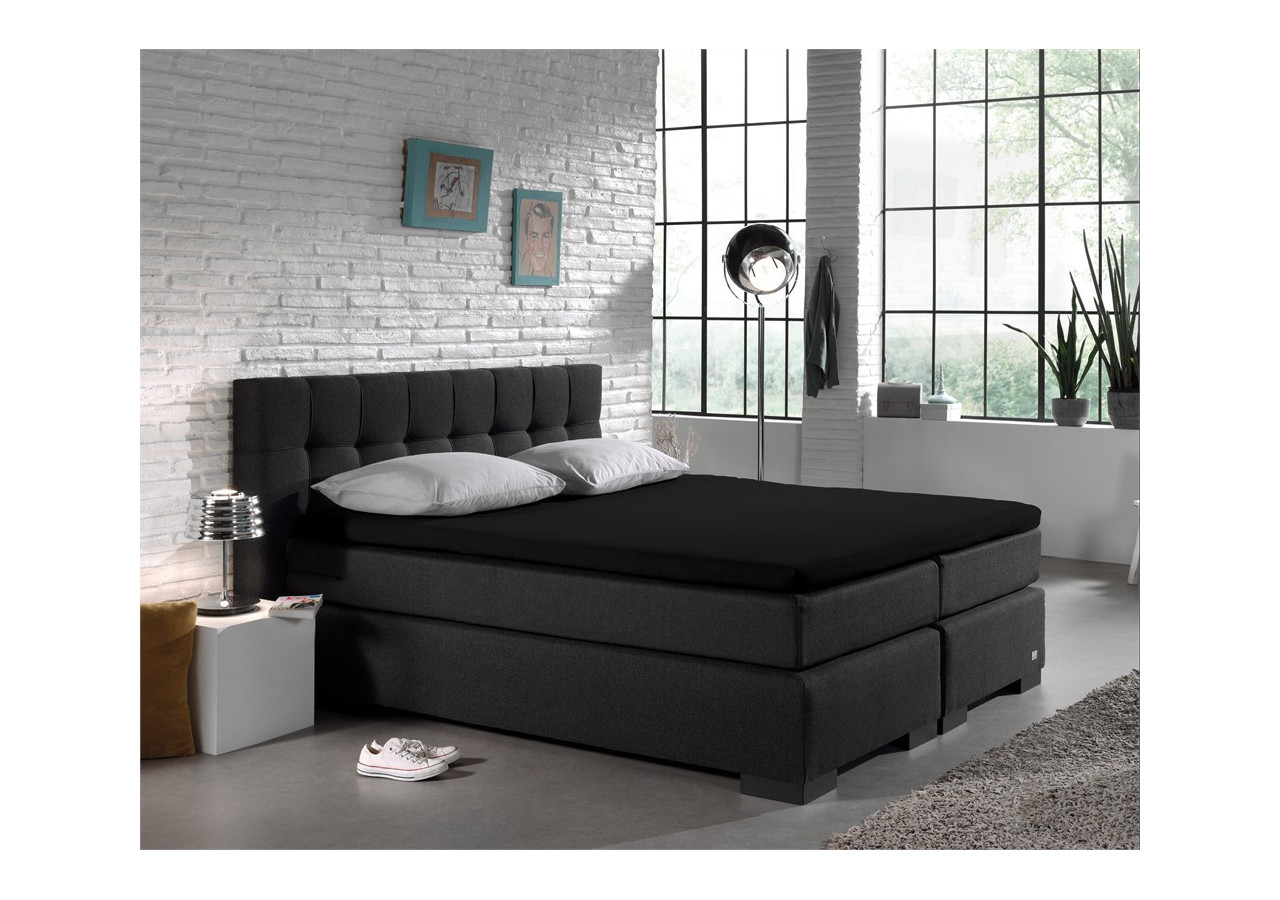 Housse de Matelas Splittopper Jersey - Noir 180 x 220 cm - 12011476 - Dreamhouse