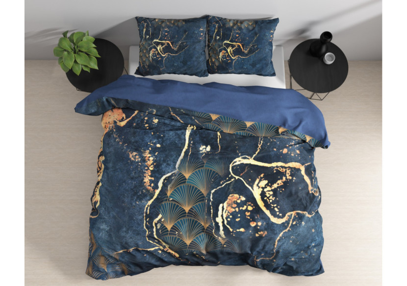 Housse de couette Souk Blauw - 240 x 220 cm en satin de coton - 17015850 - Sleeptime