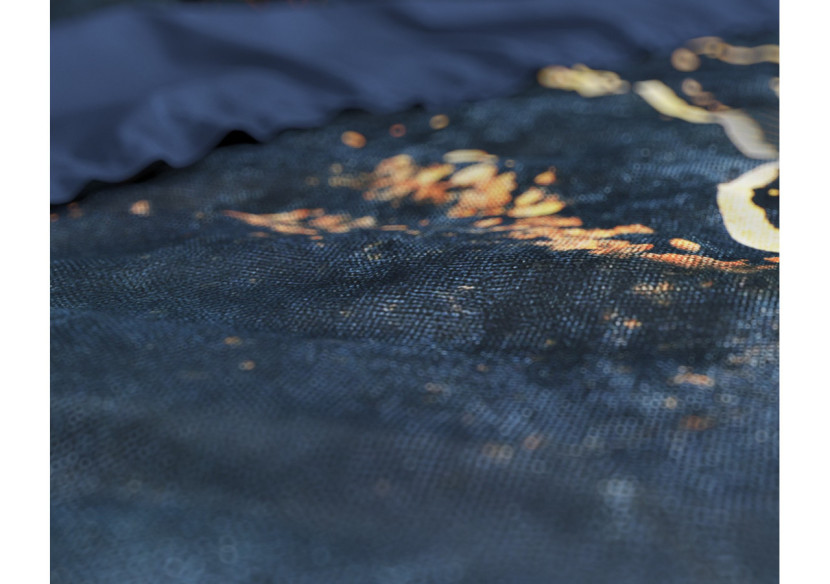 Housse de couette Souk Blauw - 240 x 220 cm en satin de coton - 17015850 - Sleeptime