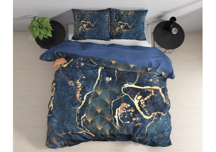 Housse de couette Souk Blauw - 200 x 220 cm en satin de coton - 17015849 - Sleeptime 2