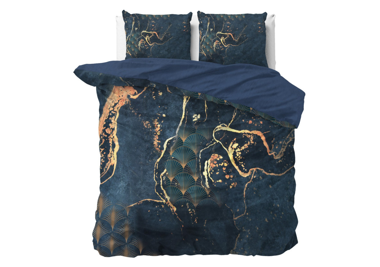 Housse de couette Souk Blauw - 200 x 220 cm en satin de coton - 17015849 - Sleeptime