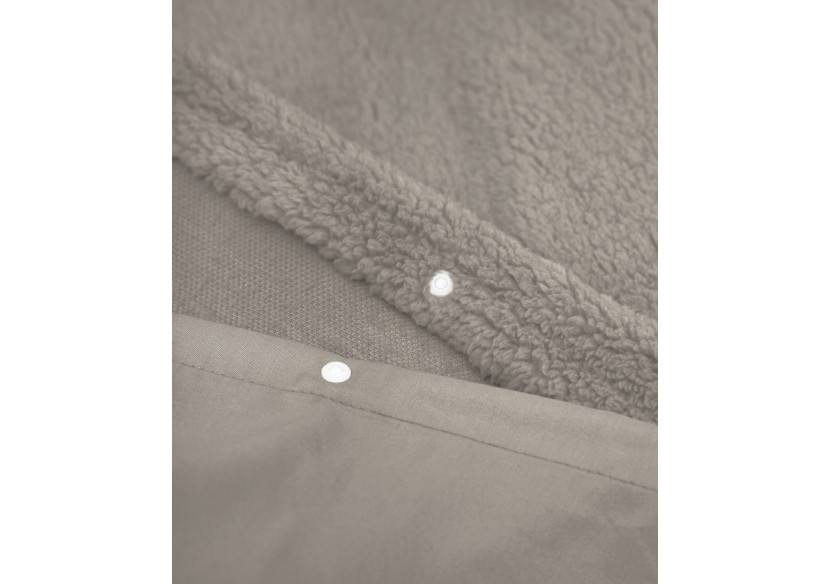 Housse de Couette Teddy - Kaki 240 x 220 cm - 17019180 - Sleeptime