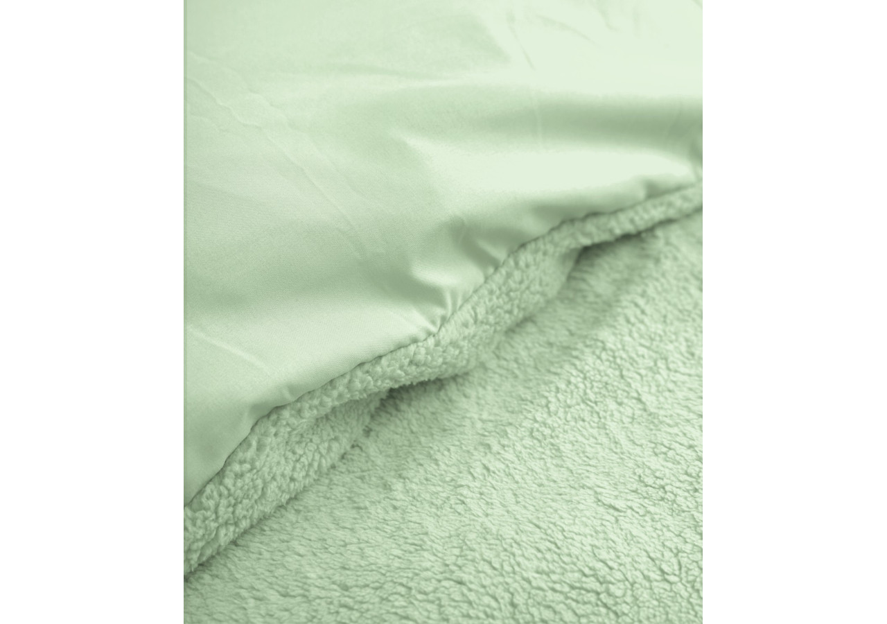 Housse de Couette Teddy - Vert Clair 140 x 220 cm - 17015575 - Sleeptime