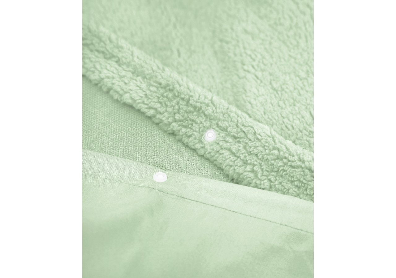 Housse de Couette Teddy - Vert Clair 140 x 220 cm - 17015575 - Sleeptime