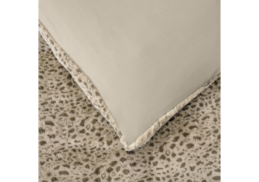 Housse de Couette Teddy Tiger Taupe - 140 x 200/220 cm, Imprimé Tigré - 17019153 - Sleeptime