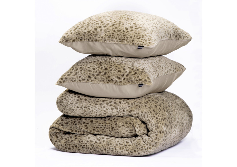 Housse de Couette Teddy Tiger Taupe - 240 x 200/220 cm, Imprimé Tigré - 17019155 - Sleeptime