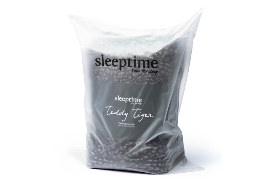 Housse de Couette Teddy Tigre Noir - 240 x 200/220 cm, Confort Luxueux - 17019158 - Sleeptime